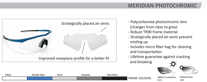 meridian mirage photocromatic